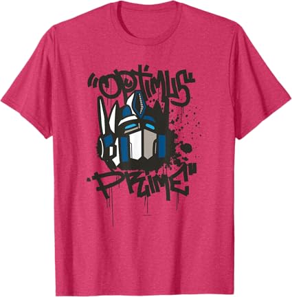 T-shirt Transformers Classic Optimus Prime com retrato em grafite