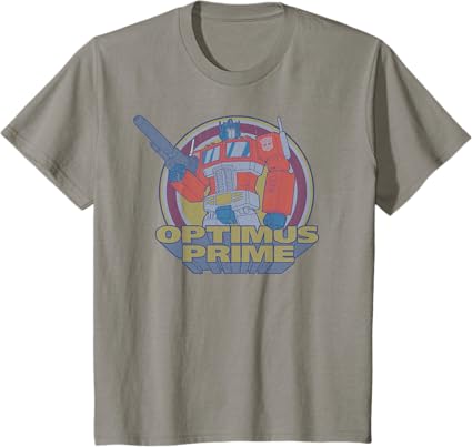T-shirt Transformers Optimus Prime Retro Portrait