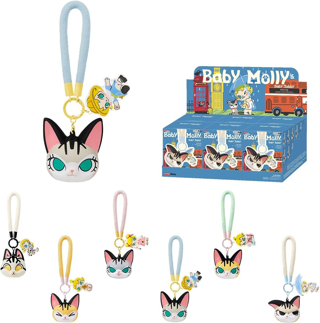 POP MART Baby Molly Baby Molly Future Painter 1 peça, design premium, presente para mulheres, boneco de ação colecionável chique e favorito dos fãs