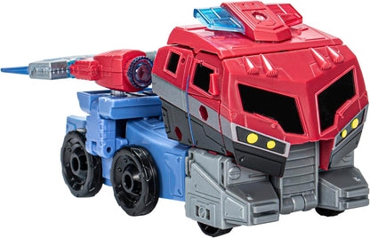 Figura de ação Optimus Prime da classe Voyager do Universo Animado de Transformers Legacy United