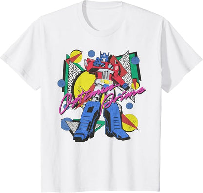 Transformers Retro Optimus Prime 80's Print T-Shirt