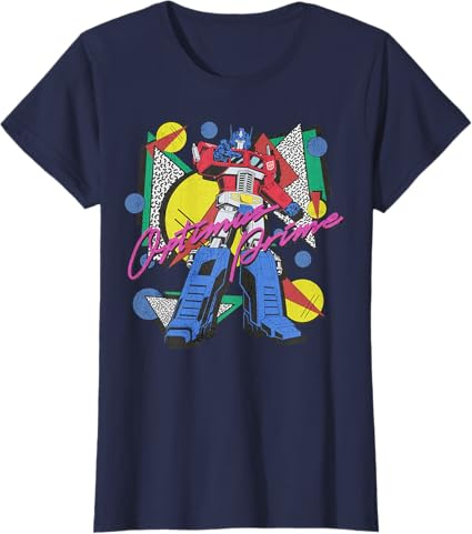 Transformers Retro Optimus Prime 80's Print T-Shirt
