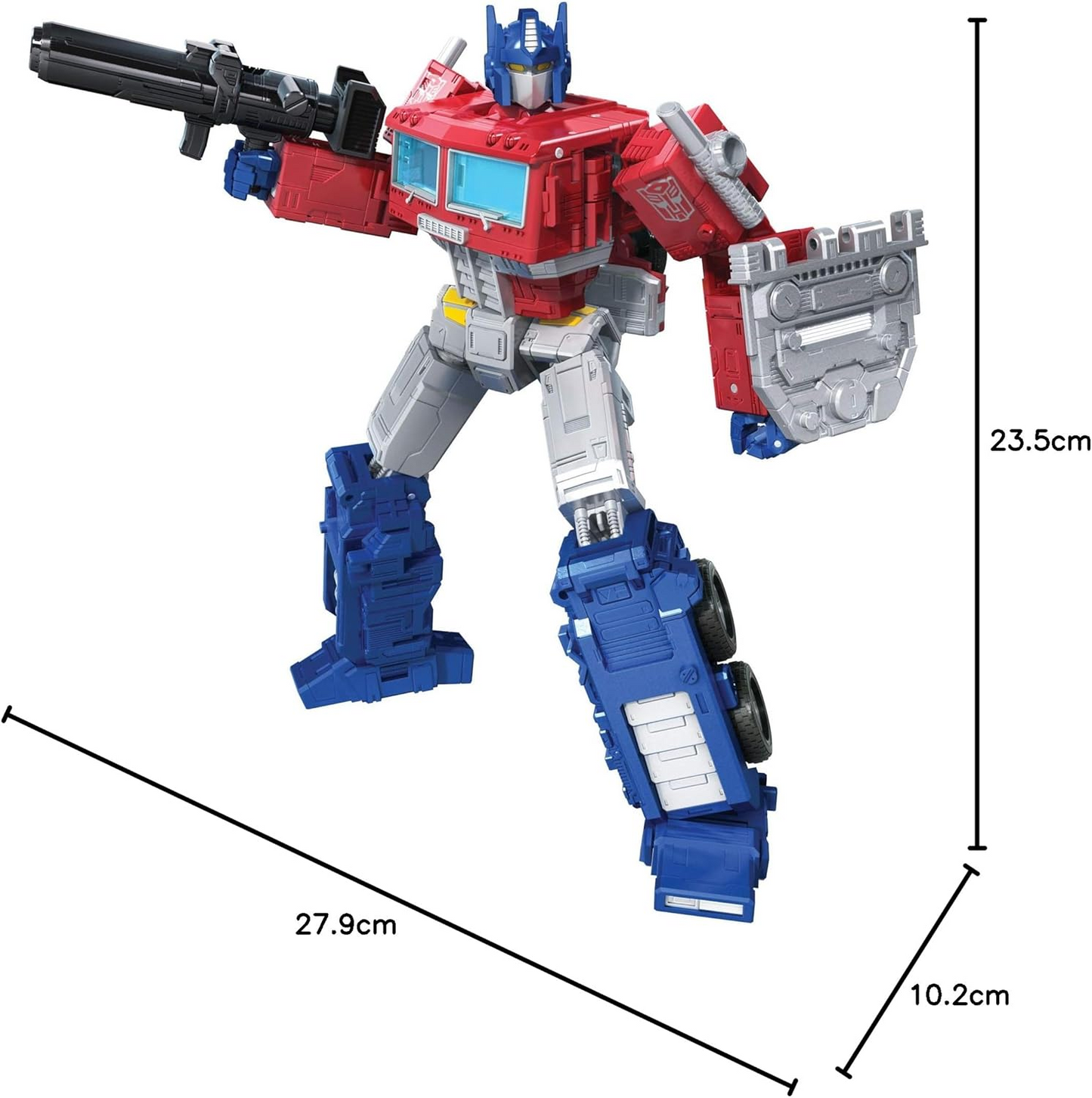 Transformers Toys Generations War for Cybertron: Kingdom Leader WFC-K11 Optimus Prime Action Figure - Kids Ages 8 and Up, 7-inch