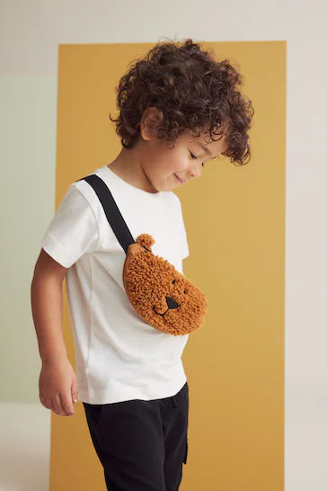 |Boy| Camiseta De Personagem Com Apliques De Manga Curta - Urso Branco (3 meses a 7 anos)