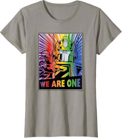 T-shirt Transformers Pride Rainbow Optimus Prime We Are One