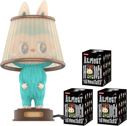 POP MART THE MONSTERS Conjunto quase oculto completo 1 peça 2,5 polegadas Personagem articulada Design premium Presentes para mulheres Figura de ação de brinquedo de arte chique favorita dos fãs