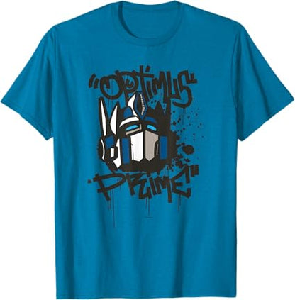 T-shirt Transformers Classic Optimus Prime com retrato em grafite