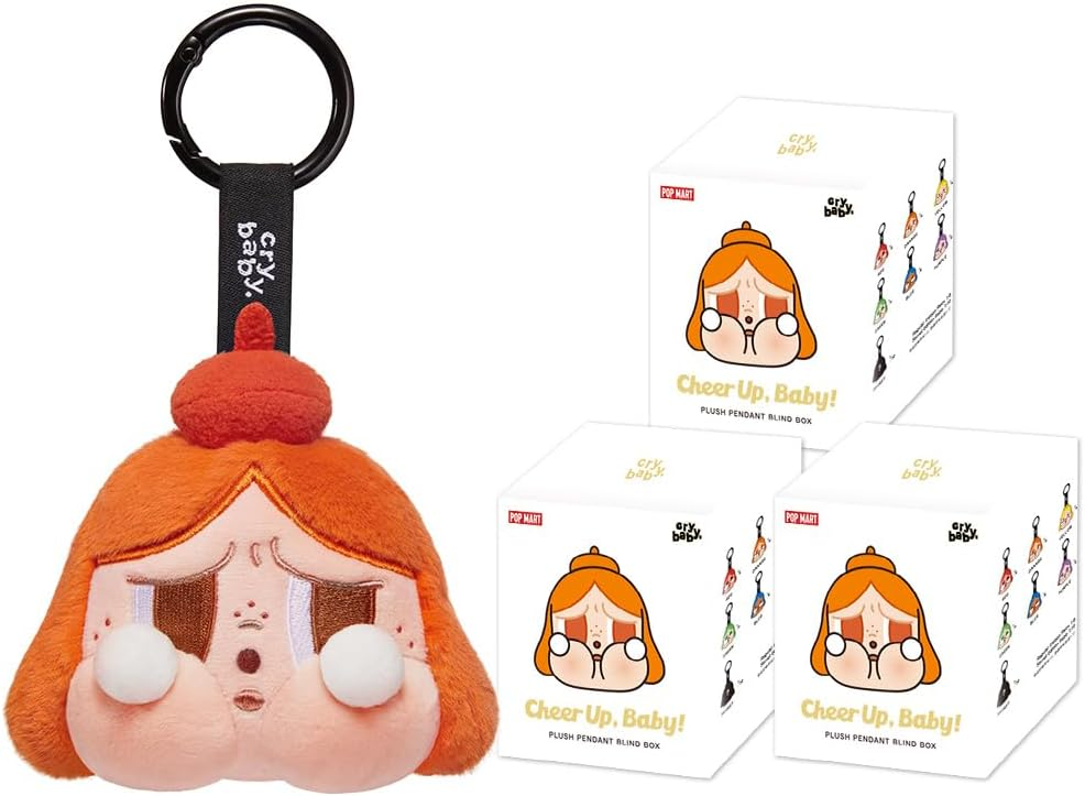POP MART CRYBABY CHEER UP, BABY! SERIES - Bonecos de peluche da série 1 caixa de 2,5 polegadas, bonecos de ação articulados, design premium, presentes para fãs - brinquedo colecionável favorito