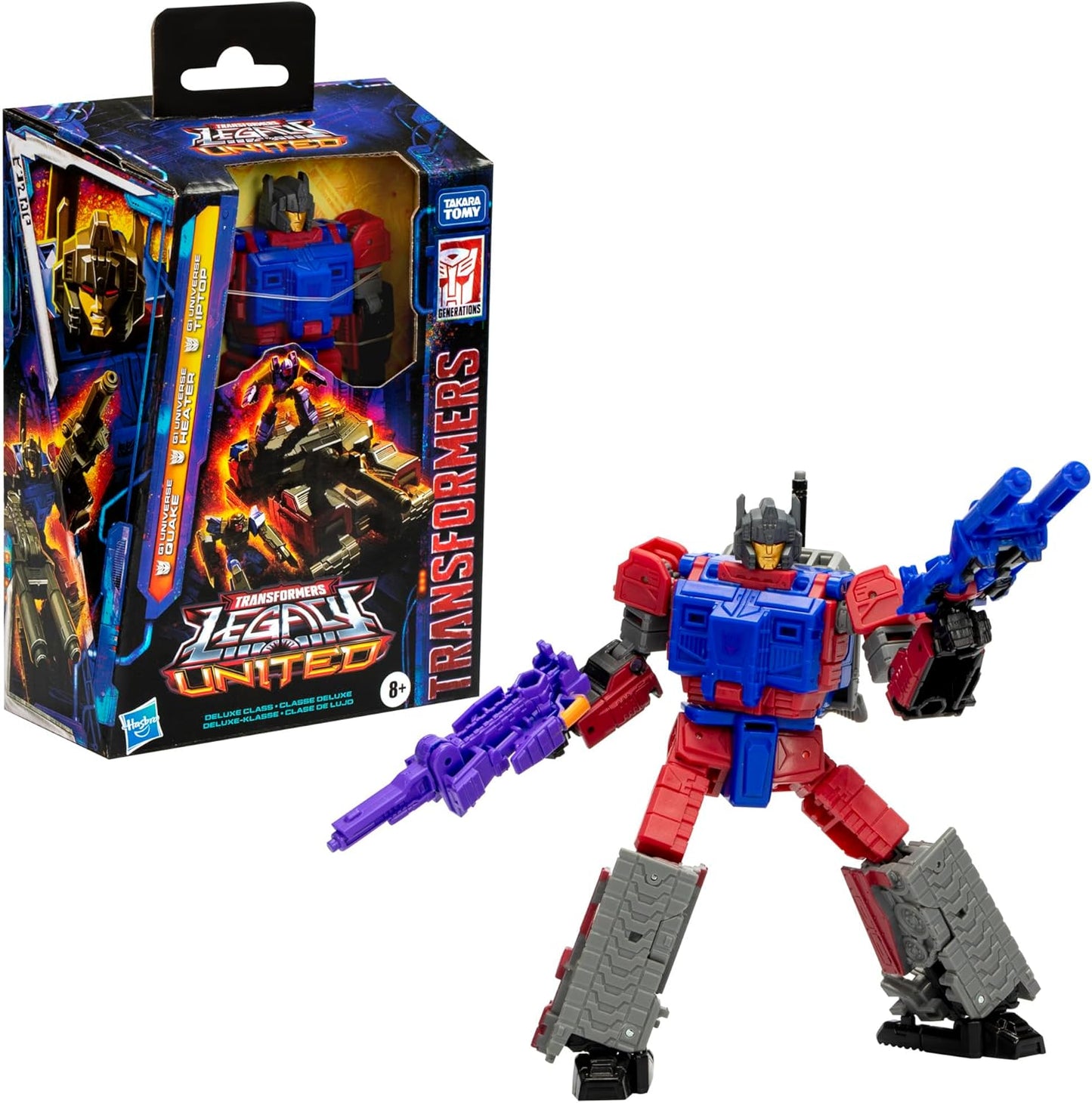 Figura de ação Transformers Legacy United Deluxe Class G1 Universe Quake