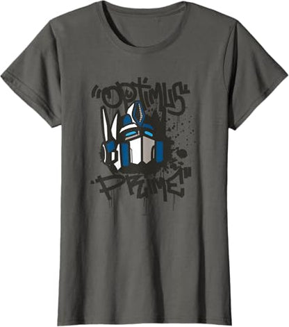 T-shirt Transformers Classic Optimus Prime com retrato em grafite