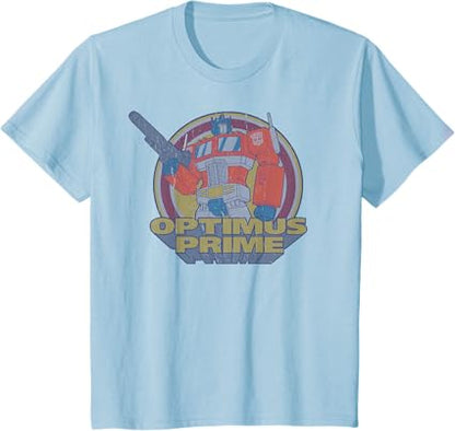 T-shirt Transformers Optimus Prime Retro Portrait