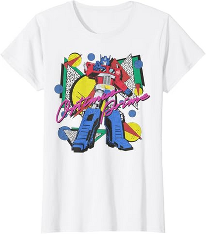 Transformers Retro Optimus Prime 80's Print T-Shirt