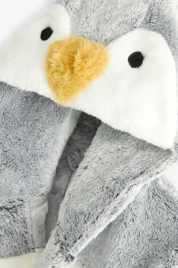 |Boy| Roupão De Lã - Grey Penguin (9 meses a 12 anos)