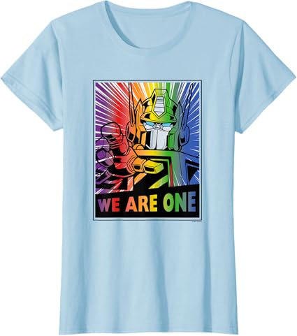 T-shirt Transformers Pride Rainbow Optimus Prime We Are One