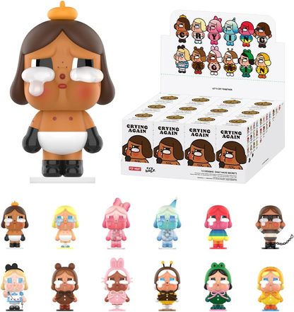 POP MART CRYBABY CHEER UP, BABY! SERIES - Bonecos de peluche da série 1 caixa de 2,5 polegadas, bonecos de ação articulados, design premium, presentes para fãs - brinquedo colecionável favorito