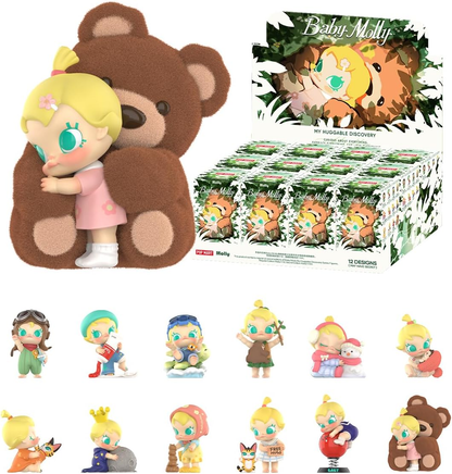 POP MART Baby Molly Baby Molly Future Painter 1 peça, design premium, presente para mulheres, boneco de ação colecionável chique e favorito dos fãs