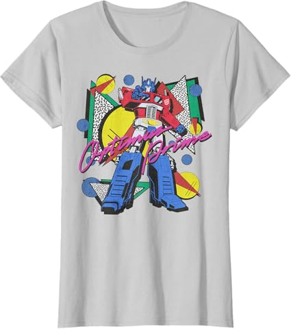 Transformers Retro Optimus Prime 80's Print T-Shirt