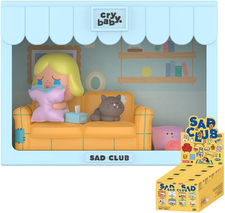 POP MART CRYBABY CHEER UP, BABY! SERIES - Bonecos de peluche da série 1 caixa de 2,5 polegadas, bonecos de ação articulados, design premium, presentes para fãs - brinquedo colecionável favorito