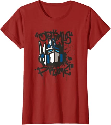 T-shirt Transformers Classic Optimus Prime com retrato em grafite