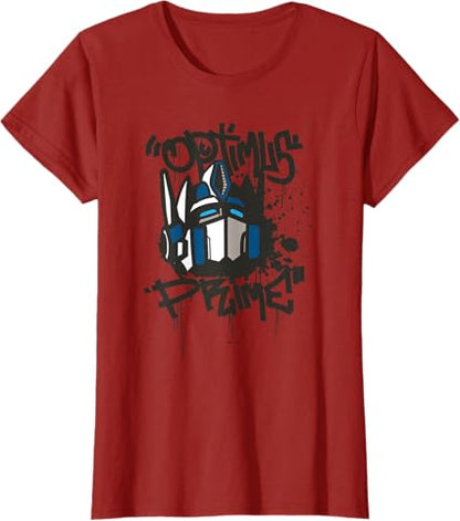 T-shirt Transformers Classic Optimus Prime com retrato em grafite