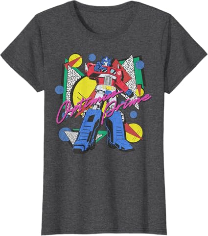Transformers Retro Optimus Prime 80's Print T-Shirt