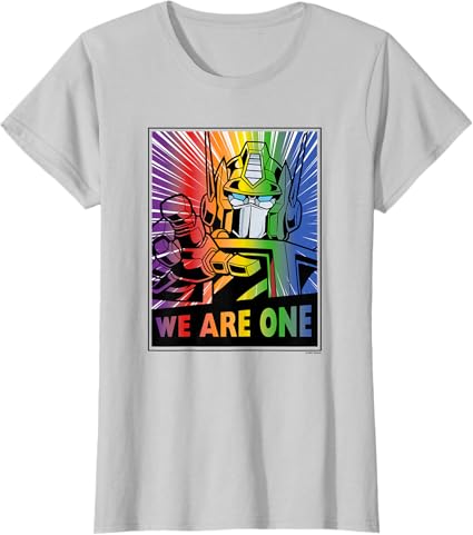 T-shirt Transformers Pride Rainbow Optimus Prime We Are One