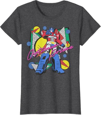 Transformers Retro Optimus Prime 80's Print T-Shirt