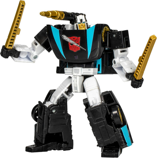 Figura de ação Wheeljack da classe Deluxe de Transformers Legacy do universo Armada