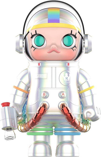 POP MART MEGA SPACE MOLLY 400% Rainbow 2.0 Personagem Articulada Design Premium Presente para Mulheres Brinquedo Colecionável Figura de Ação de Brinquedo de Arte