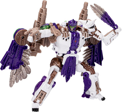 Figura de ação Tigerhawk da classe Leader da classe Beast Wars do universo Transformers Legacy United.