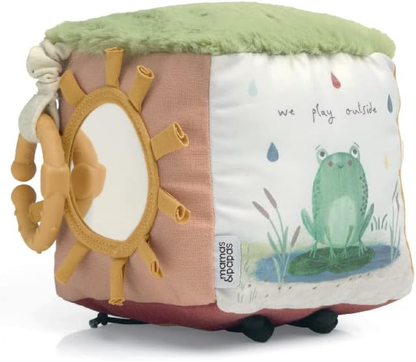 Mamas & Papas Peluche para bebés/crianças pequenas - Cubo de atividades - Grateful Garden, Multi