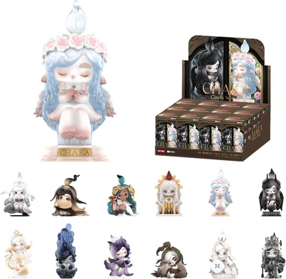 POP MART CHAKA Light Sprite Series 1 Caixa 2,5 polegadas Articulado Personagem Design Premium Presentes para Fãs - Brinquedo Colecionável Favorito Figura de Ação