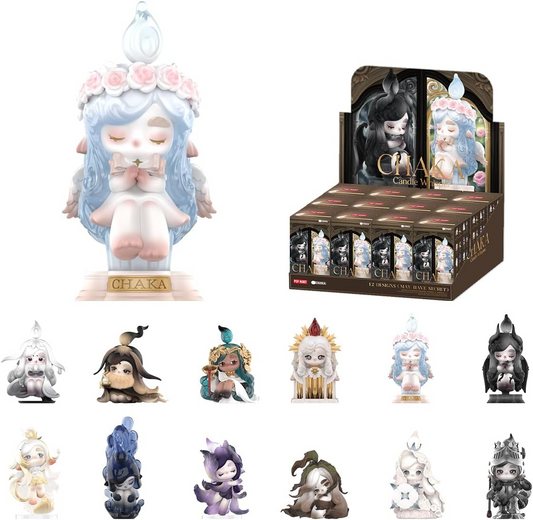 POP MART CHAKA Light Sprite Series 1 Caixa 2,5 polegadas Articulado Personagem Design Premium Presentes para Fãs - Brinquedo Colecionável Favorito Figura de Ação