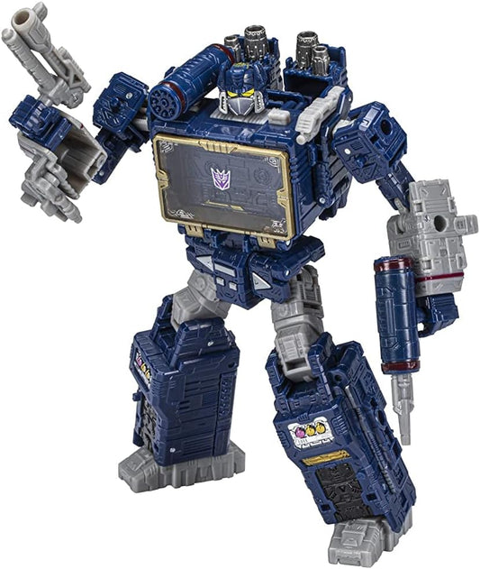 Transformers Toys Generations Legacy Voyager Soundwave Action Figure – 8 anos ou mais, 17,5 cm, Multicolorido, P (F3517)