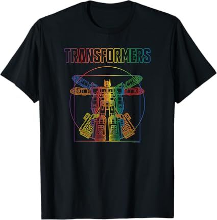 T-Shirt Transformers Unissexo Adulto, Preta, Tamanho Pequeno, Manga Curta, Modelagem Clássica, Gola Redonda, Estampado com Logotipo, Tema Orgulho, Casual, Importada, 100% Poliéster