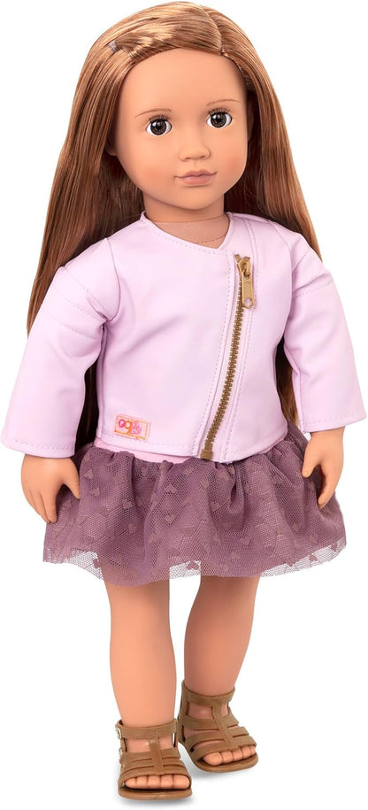Our Generation BD31101 Vienna Fashion Doll, Roxo e Rosa