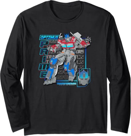 T-shirt de manga comprida Transformers: The Rise of the Beasts Optimus Prime Epic Showcase