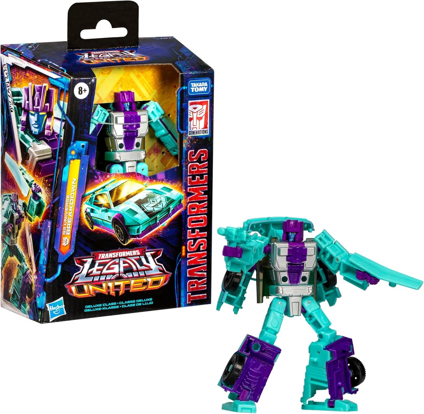 Figura de ação Transformers Legacy Deluxe Class G2 Universe Breakdown
