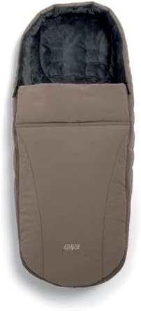 Mamas & Papas Ocarro Saco para pés para clima frio com forro de lã macia e aconchegante, resistente à água, multiposições, Café
