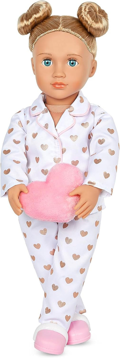 Nossa geração Serenity Slumber Party Doll - Boneca de menina temática para festa do pijama de 18 polegadas - Incluindo traje de pijama
