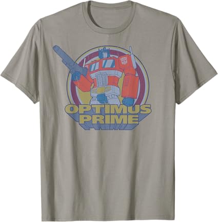 T-shirt Transformers Optimus Prime Retro Portrait