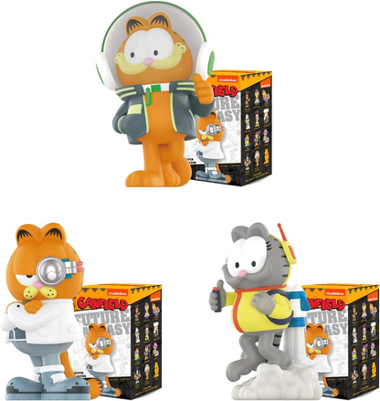 POP MART Garfield Future Fantasy Series 3 Caixas Exclusivas de Figuras de Acção Brinquedo Popular Colecionável de Arte Figura Bonita Presente Criativo, para Festa de Aniversário de Natal Feriado