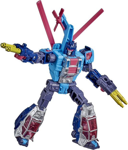 Transformers Generations Selects WFC-GS19 Rotorstorm, Figura de Colecionador Classe Deluxe de War for Cybertron, 14 cm