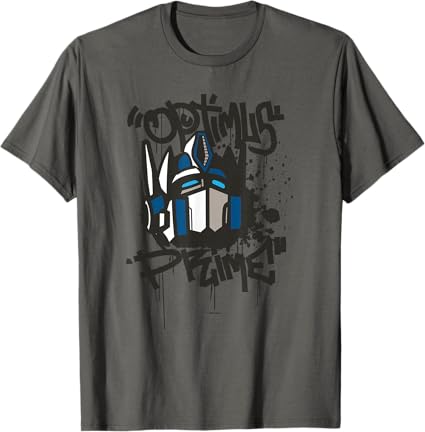 T-shirt Transformers Classic Optimus Prime com retrato em grafite
