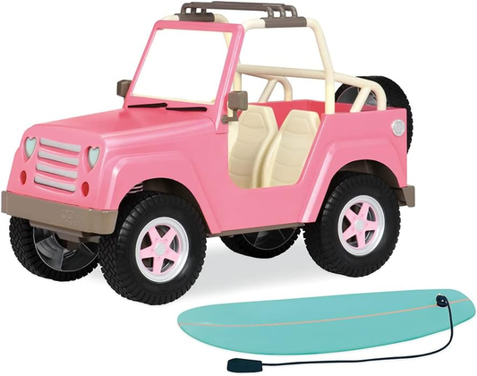 O nosso Jeep Off Roader de 45 cm para bonecas, brinquedos, roupas e acessórios para meninas a partir dos 3 anos