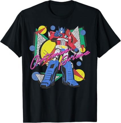 Transformers Retro Optimus Prime 80's Print T-Shirt