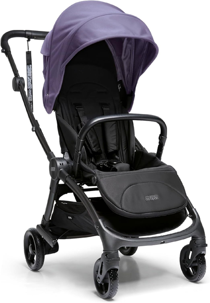 Carrinho de bebé Mamas & Papas Airo, leve, dobrável com uma mão, arrumação compacta, assento totalmente reclinável, 7,6 kg - Heather
