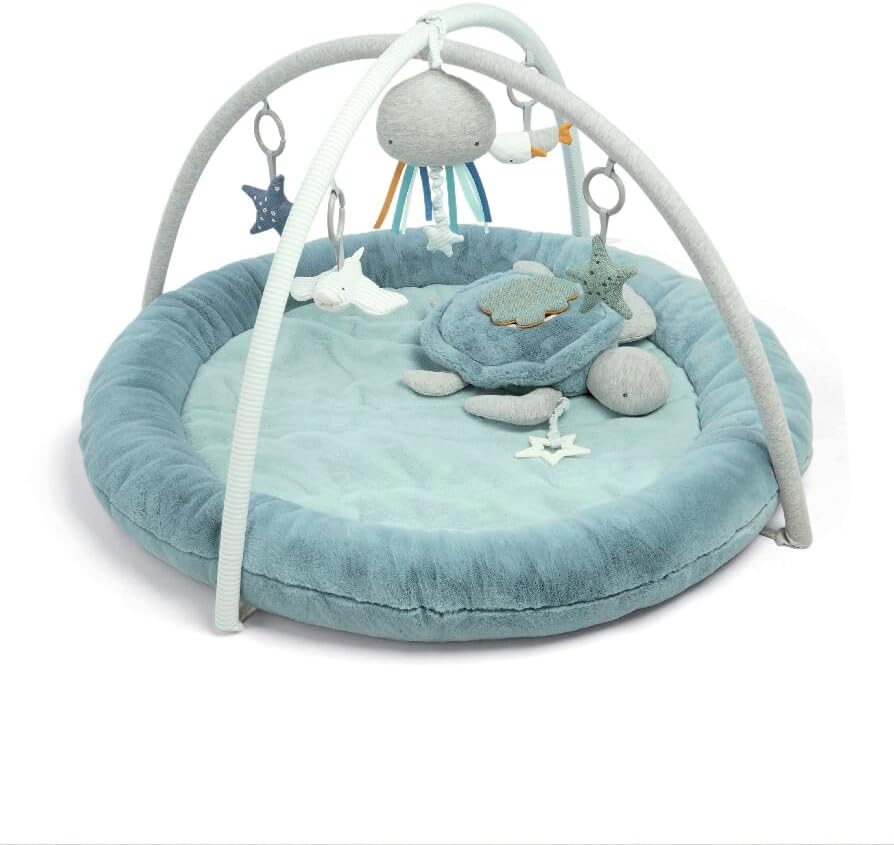 Tapete de atividades interativo para bebé e ginásio Mamas & Papas, Bem-vindo ao mundo, Azul