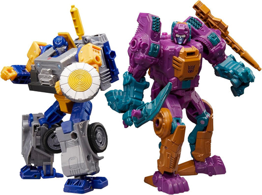 Transformers Age of the Primes Wreck ‘n Doom Collection - Conjunto com 2 figuras de acção transformáveis: Fisitron e Carnivac