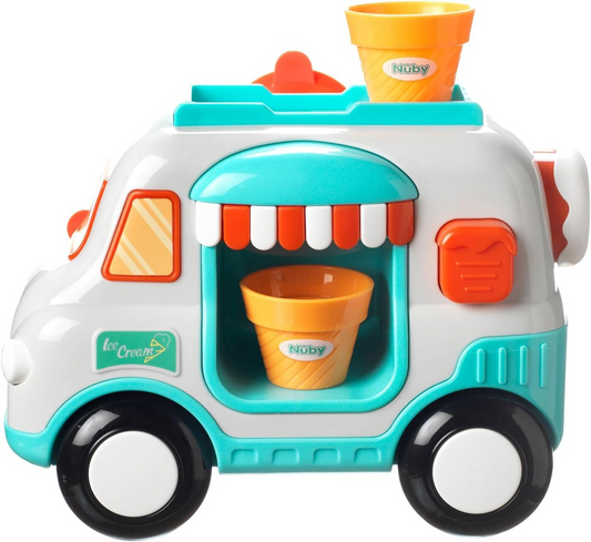 Máquina de bolhas de brinquedo para banho Nuby Geladaria - Ventosas | Inclui 2 cones | Jogo interativo | Adequado a partir dos 3 anosNuby Ice Cream Shop Bubble Machine Bath Toy - Ventosas | Inclui 2 cones |  Adequado a partir dos 3 anos